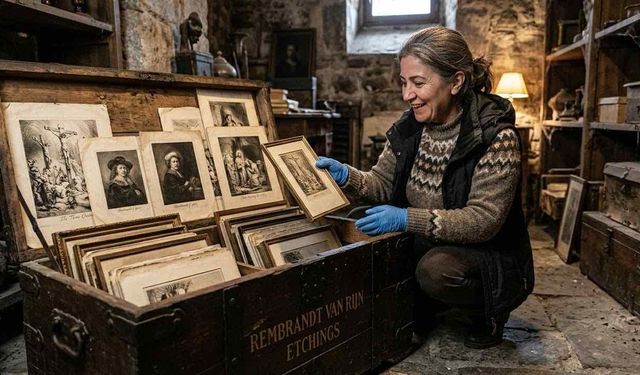 Evinin Bodrumunda 35 Adet Rembrandt Eseri Buldu