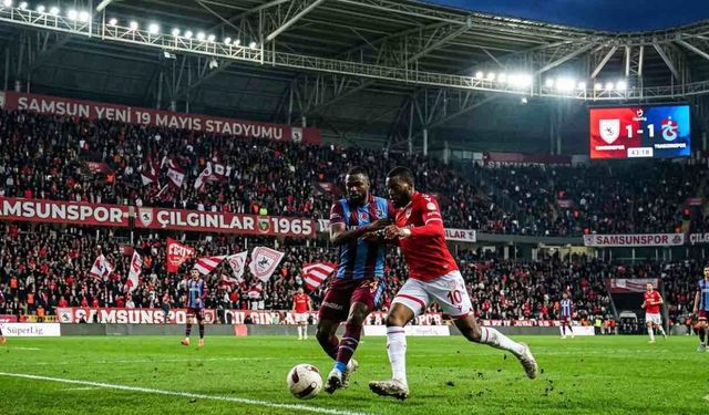 Samsunspor Trabzonspor 1-3 Trabzon Kupada Yarı Finalde