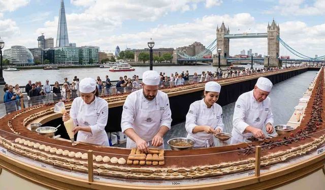 Dünyanın En Uzun 'Tiramisu'su Londra'da Yapıldı