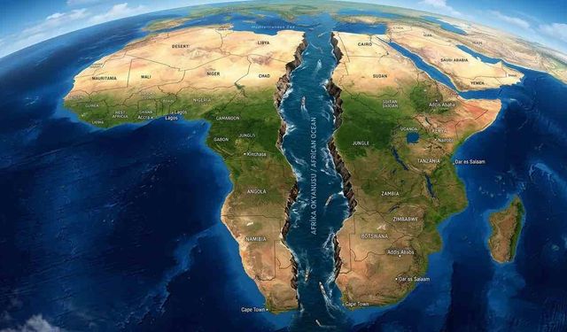 Afrika Kıtası İkiye Bölünecek Okyanus Oluşacak