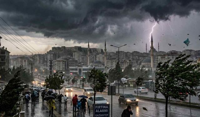 Gaziantep'te Fırtına Yaşamı Felç Etti 21 Yaralı