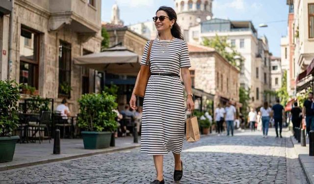 Yatay Çizgili Elbiselerin Kilolu Gösterdiği Doğru Değil