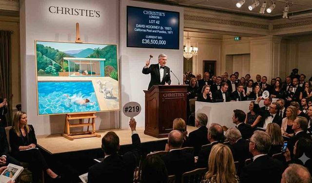 David Hockney'nin Tablosu Müzayedede Satış Rekoru Kırdı