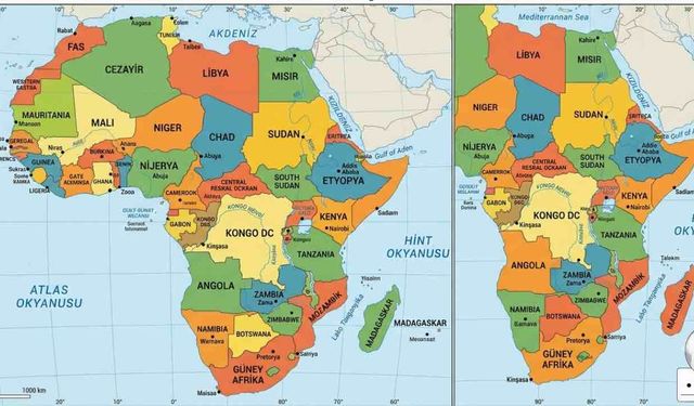 ABD'den Skandal Afrika Haritası Herşey Yanlış Tek Şey Hariç