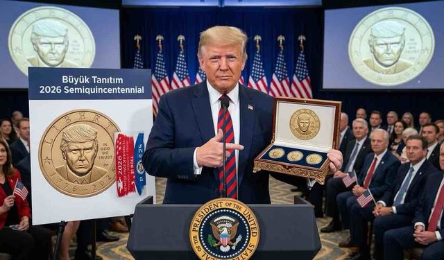 Trump'ın Portresinin Bulunduğu 1 Dolar Hatıra Parası Çıktı