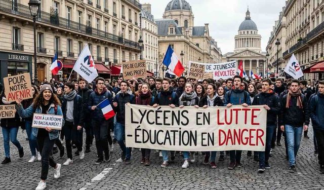 Paris'te Eylemler Melenchon 'Bastille Yeniden Ele Geçirildi'