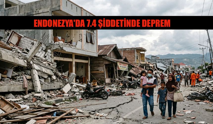 Endonezya'da 7.4 Şiddetinde Deprem Meydana Geldi