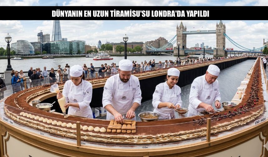 Dünyanın En Uzun 'Tiramisu'su Londra'da Yapıldı