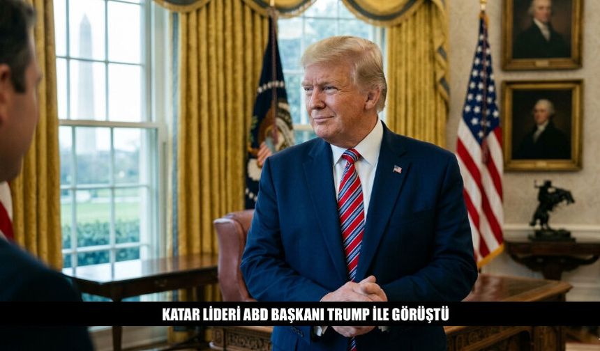 Katar Lideri ABD Başkanı Trump İle Görüştü