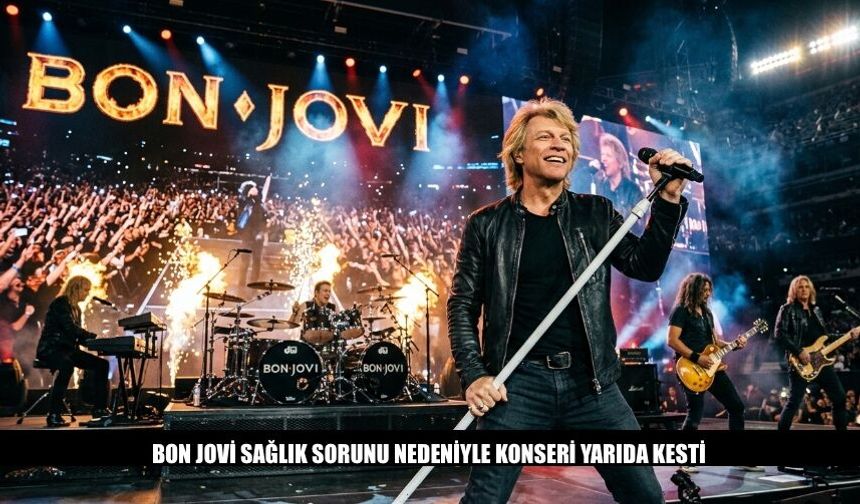Bon Jovi Sağlık Sorunları Nedeniyle Konseri Yarıda Kesti