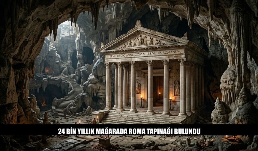 24 Bin Yıllık Mağarada Roma Tapınağı Bulundu