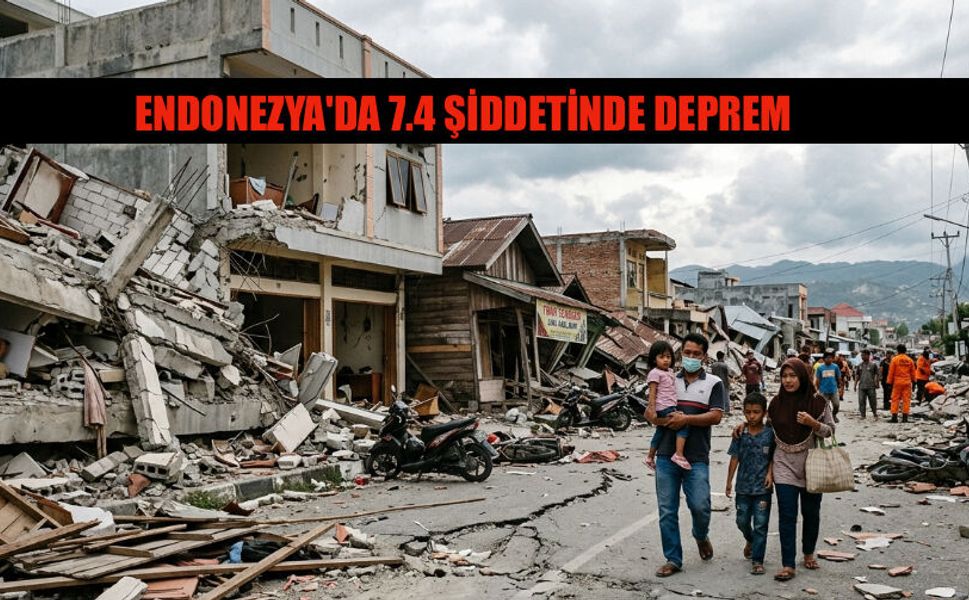 Endonezya'da 7.4 Şiddetinde Deprem Meydana Geldi