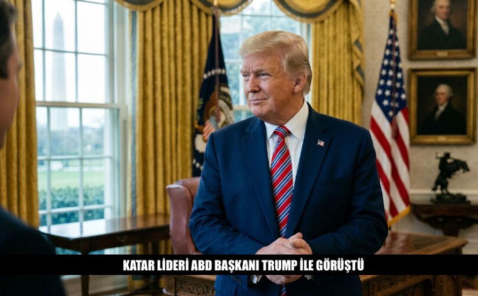 Katar Lideri ABD Başkanı Trump İle Görüştü