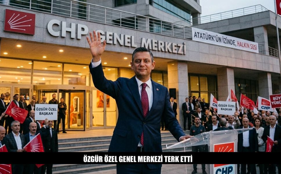 Özgür Özel Genel Merkezi Terk Etti 'Geri Gelmek Üzere ..'