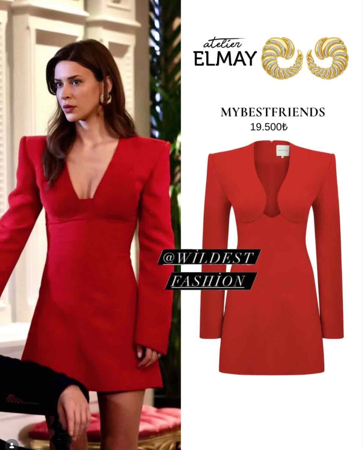 yeralti 3. bolum ceylan in kirmizi elbisesi marka ve fiyati nedir