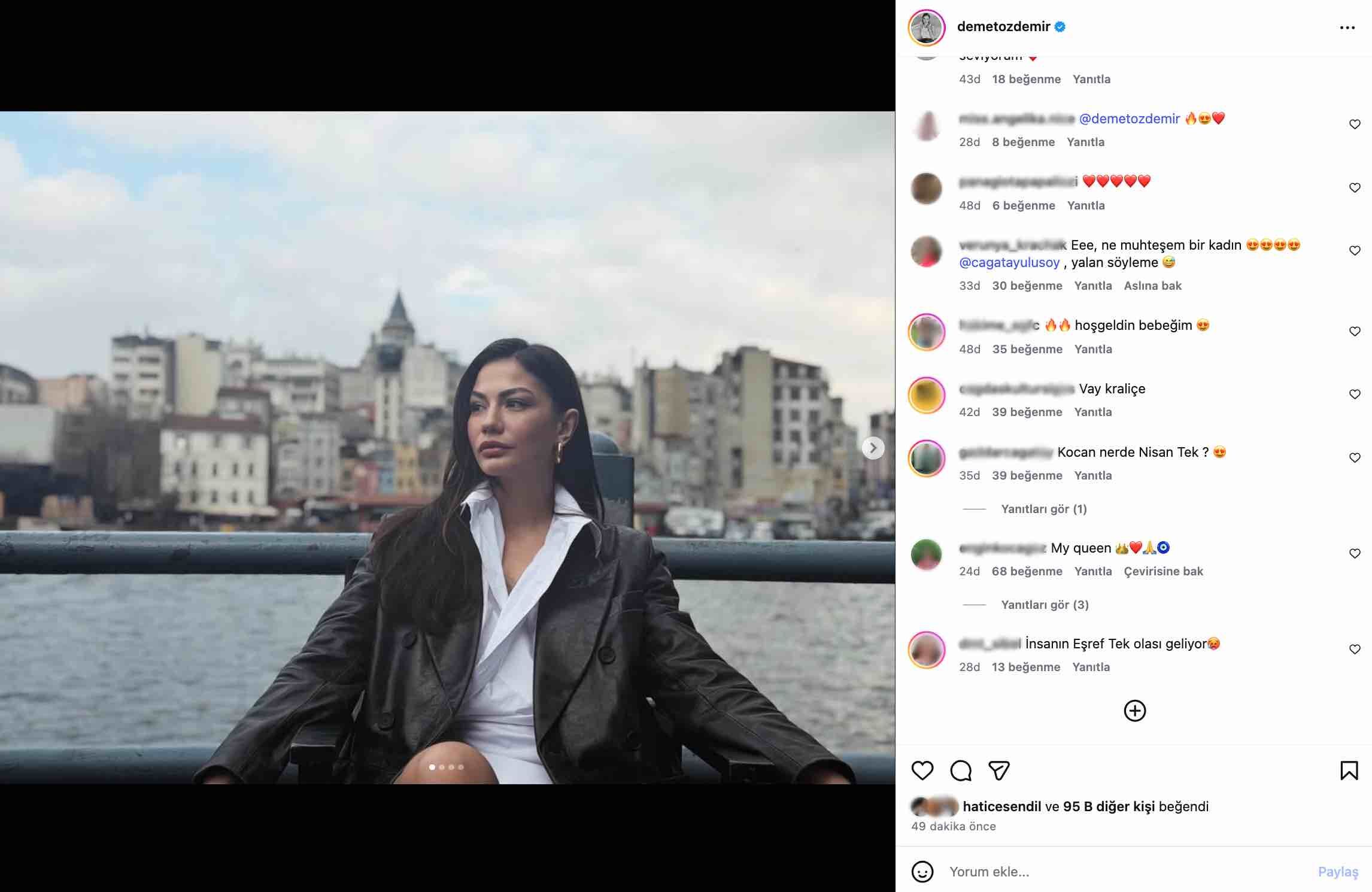 demet ozdemir in esref ruya paylasimi sosyal medyada gundem oldu insanin esref tek olasi geliyor