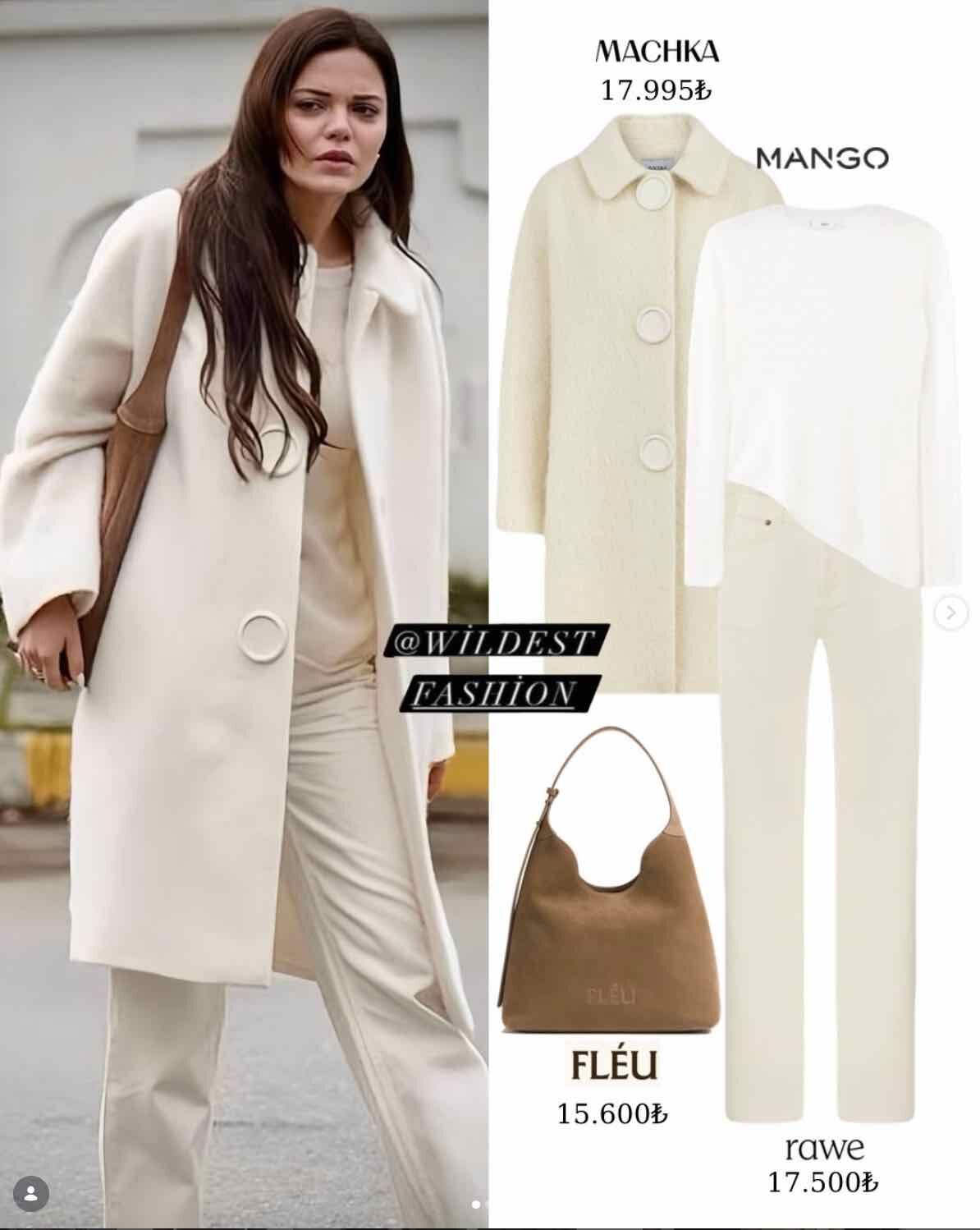 sahtekarlar asya nin son bolumdeki beyaz ve bej renklerdeki kombinin markasi ve fiyati belli oldu