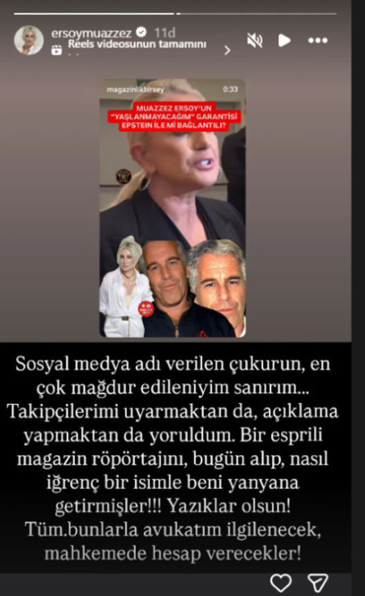 muazzez ersoy epstein iddialari sonrası konuyu yargiya tasidi