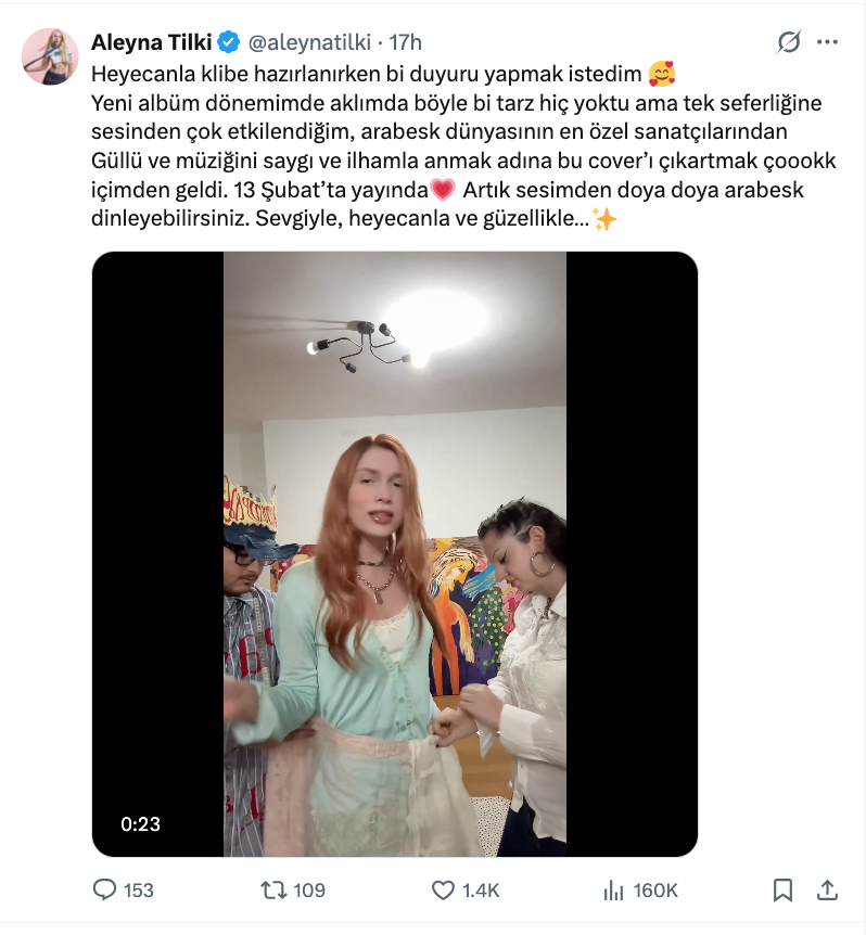 aleyna tilki den gullu nun oyuncak gibi sarkisina cover ve gullu aciklamasi