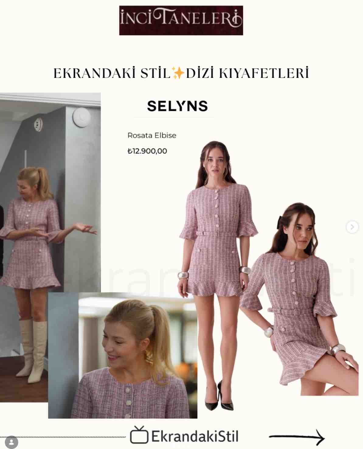 selma ergec in inci taneleri dizisindeki elbisesinin markasi ve fiyati belli oldu