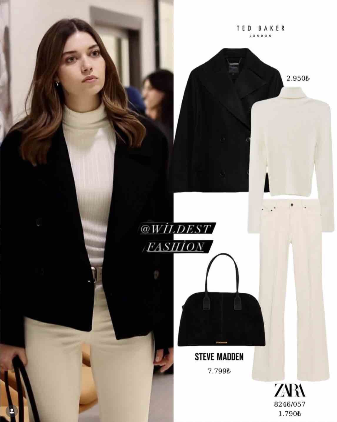 a.b.i. dizisinin 10. bolumunde cagla nin giydigi beyaz tonlardaki kombinin detaylari belli oldu