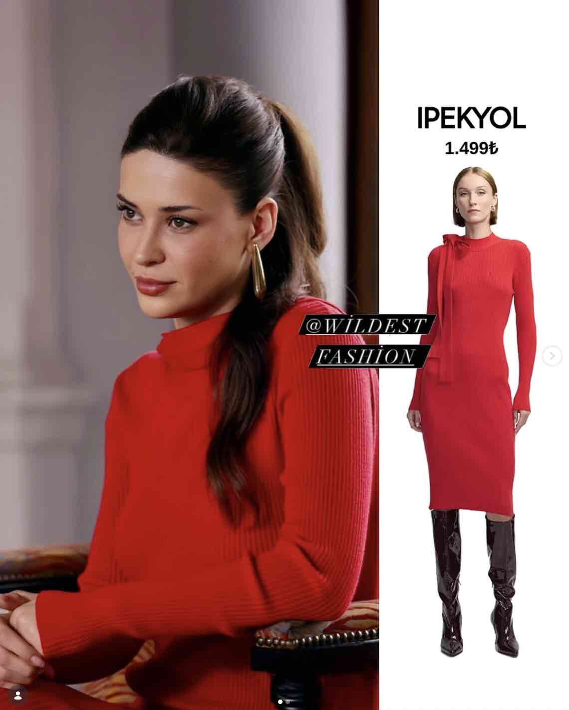 yeralti 7. bolum ceylan in kirmizi elbisesi ne marka