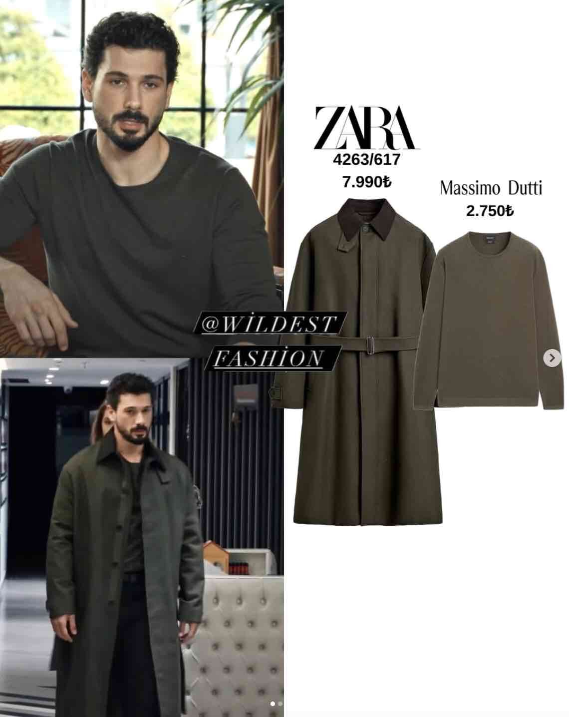 yeralti 7. bolum deniz can aktas in yesil renk kombini ne marka