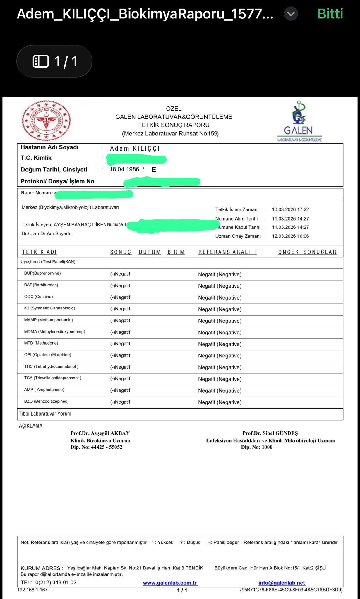 adem kilicci uyusturucu testi sonucunu yayinladi hakkinda yapilan testi pozitif cikti haberine isyan etti