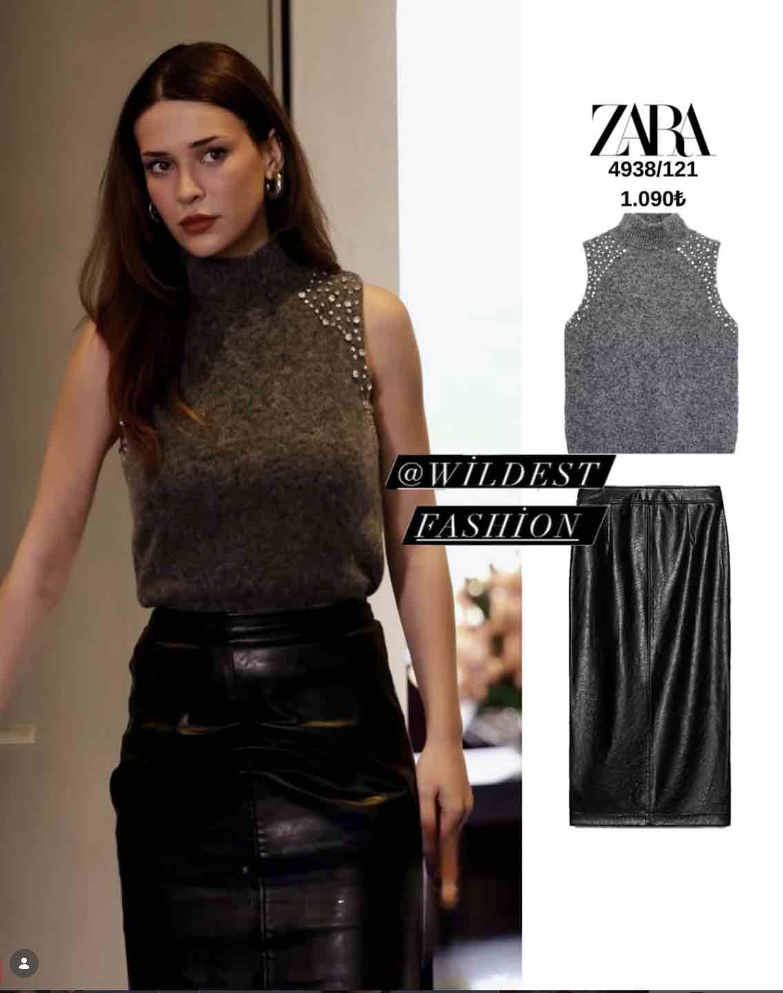 yeralti dizisinin 8. bolumunde ceylan in uzun deri etekli kombinin detaylari