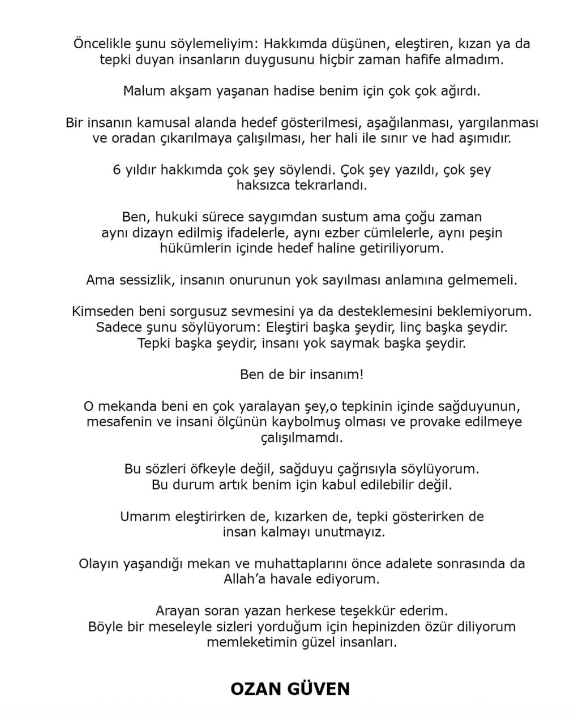 kadikoy de mekanda protesto edilmisti ozan guven den aciklama geldi