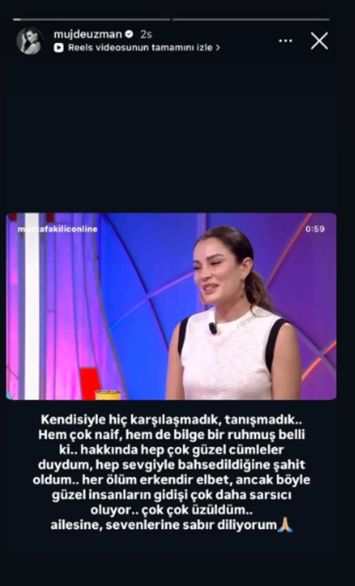 mujde uzman dan ece irtem in cenazesi icin taziye mesaji gundem oldu