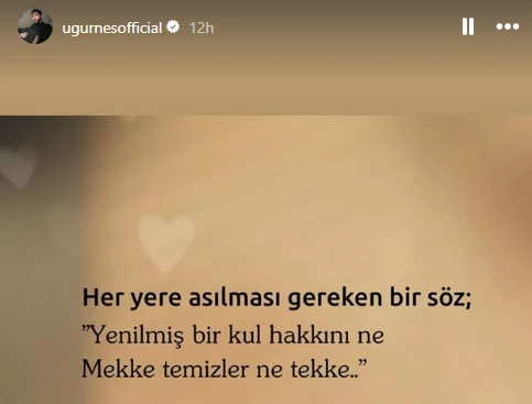 ugur gunes rolu burak ozcivit e kaptirdi yaptigi paylasimla isyan etti